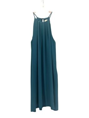 Everly Sleeveless Teal Halter Dress Size Small (S)
